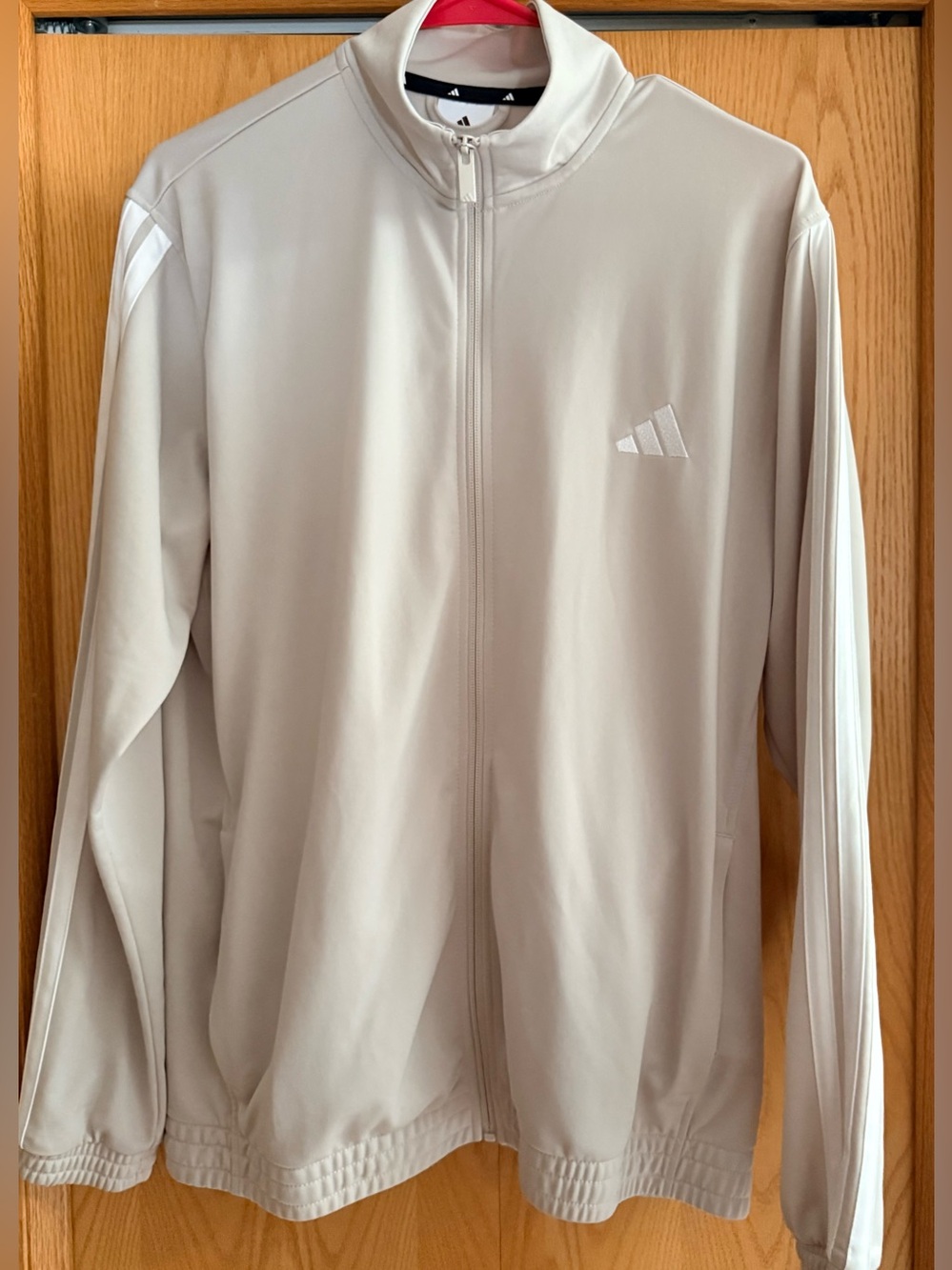 adidas Women’s Cream Full-Zip Bomber Jacket
